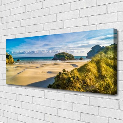 Leinwand-Bilder Strand Felsen Landschaft