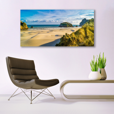 Leinwand-Bilder Strand Felsen Landschaft