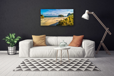 Leinwand-Bilder Strand Felsen Landschaft