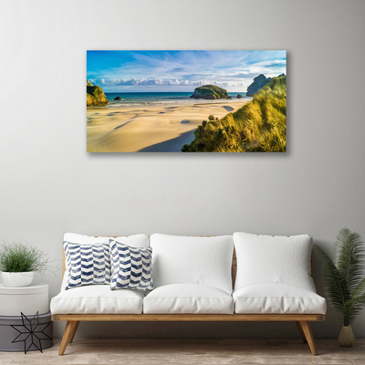 Leinwand-Bilder Strand Felsen Landschaft