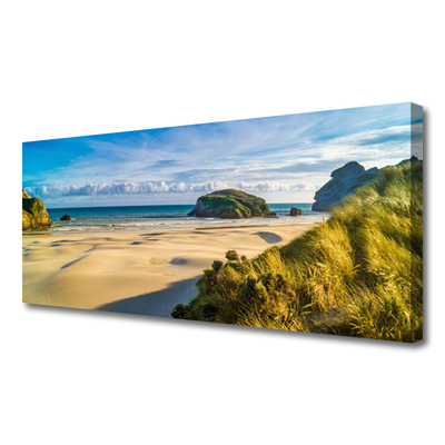 Leinwand-Bilder Strand Felsen Landschaft