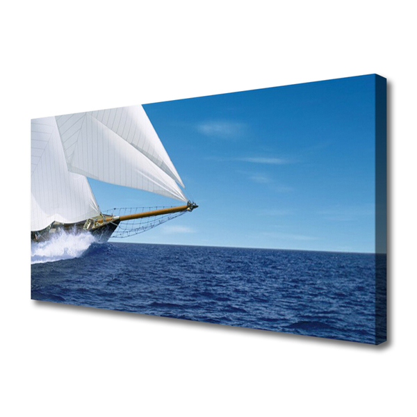 Leinwand-Bilder Boot Meer Landschaft