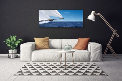 Leinwand-Bilder Boot Meer Landschaft