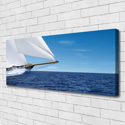 Leinwand-Bilder Boot Meer Landschaft