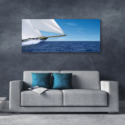 Leinwand-Bilder Boot Meer Landschaft