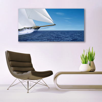 Leinwand-Bilder Boot Meer Landschaft