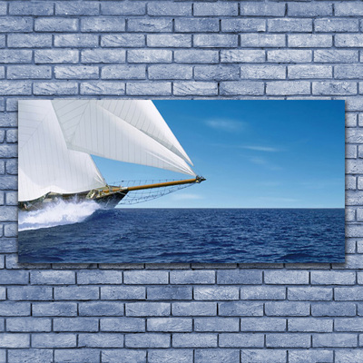 Leinwand-Bilder Boot Meer Landschaft