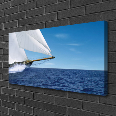 Leinwand-Bilder Boot Meer Landschaft