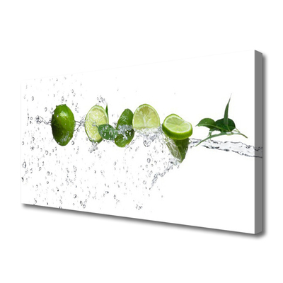 Leinwand-Bilder Limetten Wasser Küche