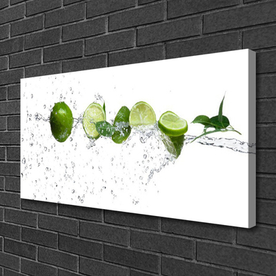Leinwand-Bilder Limetten Wasser Küche