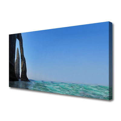 Leinwand-Bilder Felsen Meer Landschaft