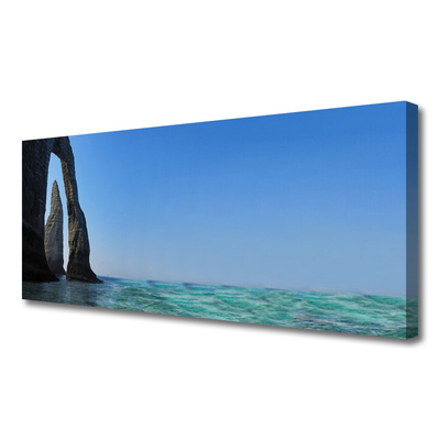 Leinwand-Bilder Felsen Meer Landschaft