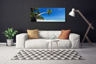 Leinwand-Bilder Strand Palme Meer Landschaft