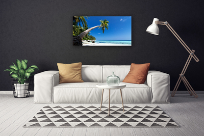 Leinwand-Bilder Strand Palme Meer Landschaft