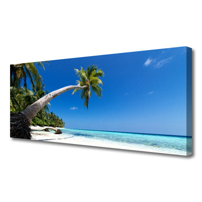 Leinwand-Bilder Strand Palme Meer Landschaft