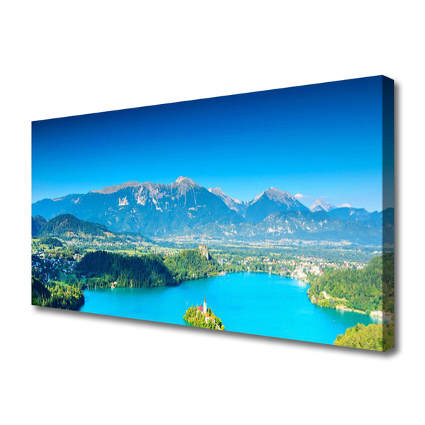 Leinwand-Bilder Gebirge See Landschaft