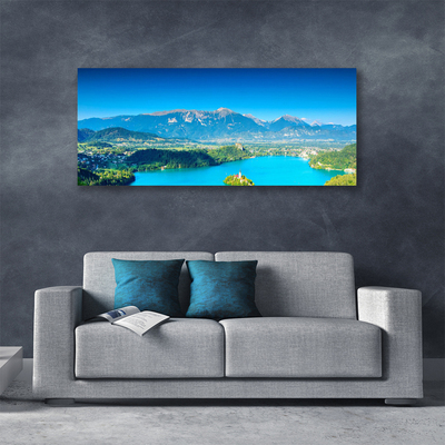 Leinwand-Bilder Gebirge See Landschaft