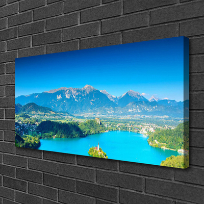 Leinwand-Bilder Gebirge See Landschaft