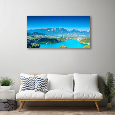 Leinwand-Bilder Gebirge See Landschaft