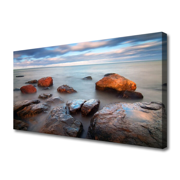 Leinwand-Bilder Steine Meer Landschaft