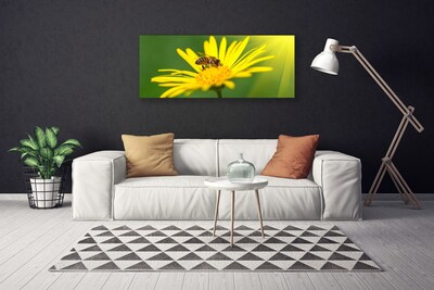 Leinwand-Bilder Wespe Blume Pflanzen