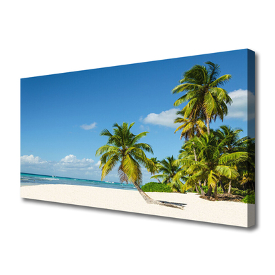 Leinwand-Bilder Strand Palmen Landschaft