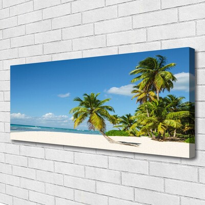 Leinwand-Bilder Strand Palmen Landschaft