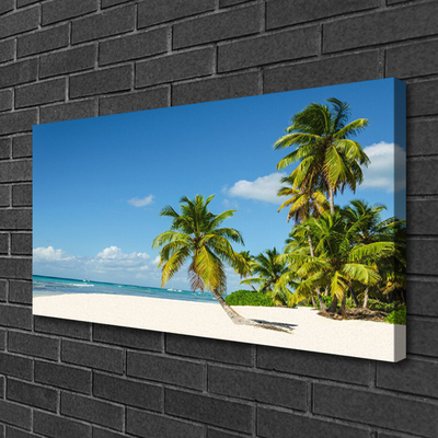 Leinwand-Bilder Strand Palmen Landschaft