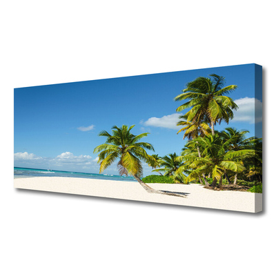 Leinwand-Bilder Strand Palmen Landschaft