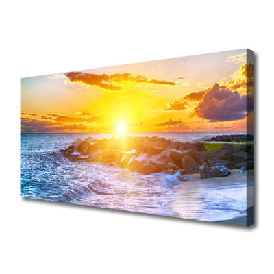 Leinwand-Bilder Sonne Meer Landschaft