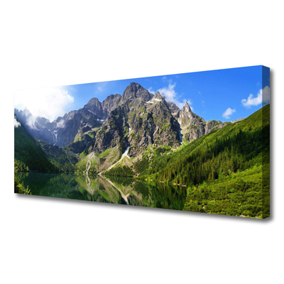 Leinwand-Bilder Gebirge See Natur