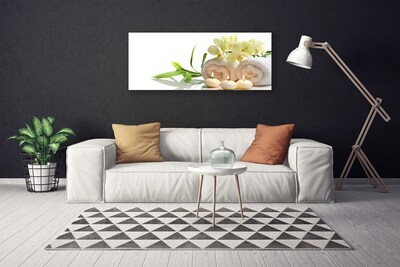 Leinwand-Bilder Blumen Kerzen Handtücher Kunst