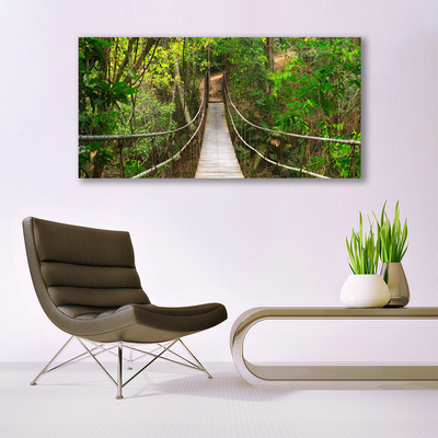 Leinwand-Bilder Brücke Wald Natur