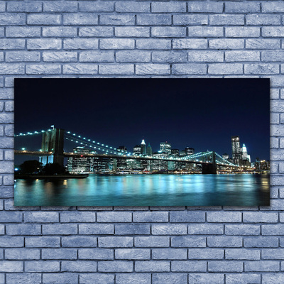 Leinwand-Bilder Brücke Meer Architektur