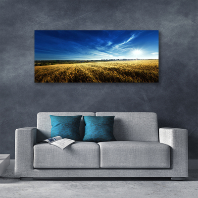 Leinwand-Bilder Acker Himmel Natur