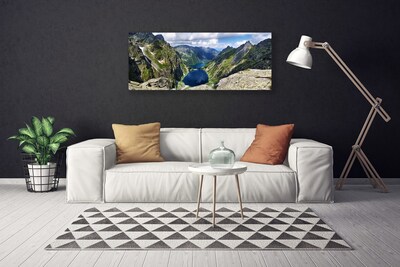 Leinwand-Bilder Gebirge See Landschaft