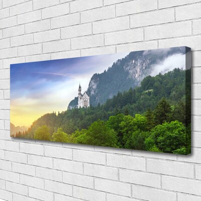 Leinwand-Bilder Wald Gebirge Landschaft