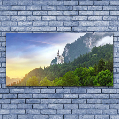 Leinwand-Bilder Wald Gebirge Landschaft