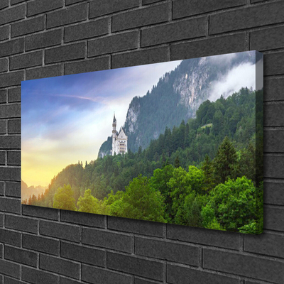 Leinwand-Bilder Wald Gebirge Landschaft