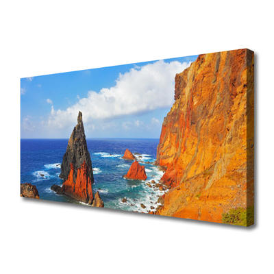 Leinwand-Bilder Felsen Meer Landschaft