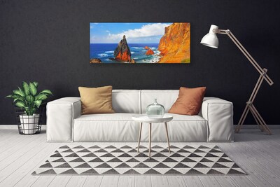 Leinwand-Bilder Felsen Meer Landschaft