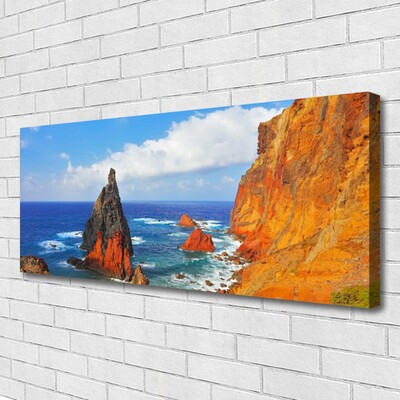 Leinwand-Bilder Felsen Meer Landschaft