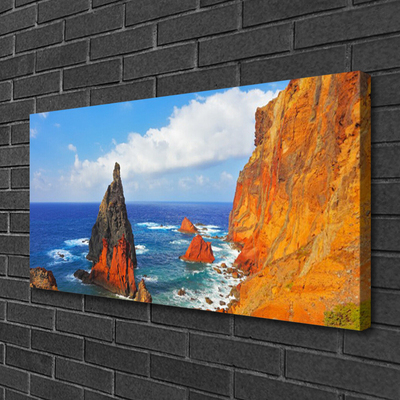 Leinwand-Bilder Felsen Meer Landschaft