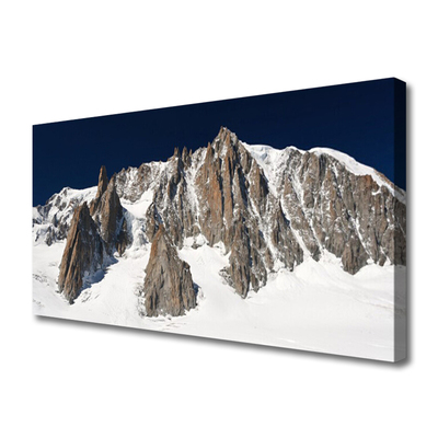 Leinwand-Bilder Gebirge Schnee Landschaft