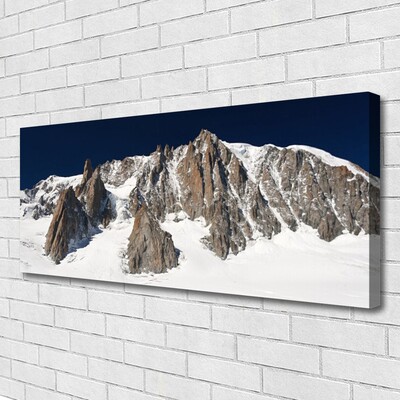 Leinwand-Bilder Gebirge Schnee Landschaft