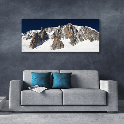 Leinwand-Bilder Gebirge Schnee Landschaft