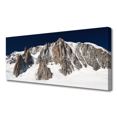 Leinwand-Bilder Gebirge Schnee Landschaft