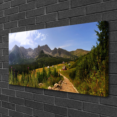 Leinwand-Bilder Gebirge Wald Natur