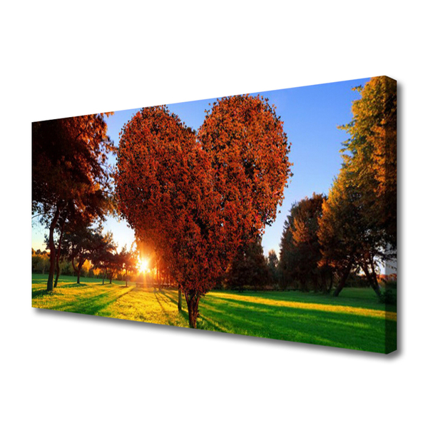 Leinwand-Bilder Sonne Bäume Natur