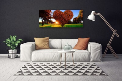 Leinwand-Bilder Sonne Bäume Natur